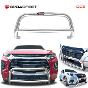 Broadfeet Front A-Bar / Nudge Bar DC6 Model Wide Design Bumper Guard Protector in T-304 Stainless Steel