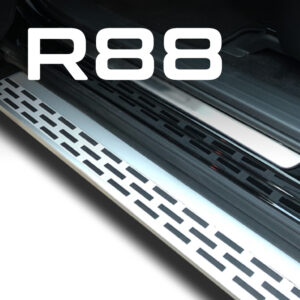 Broadfeet® R88 Piano Style With Stripe Pattern Aluminum Side Step Running Boards